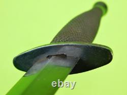 US WW2 Fairbairn Sykes OSS Fighting Knife Stiletto Dagger with Scabbard
