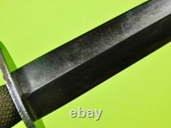 US WW2 Fairbairn Sykes OSS Fighting Knife Stiletto Dagger with Scabbard