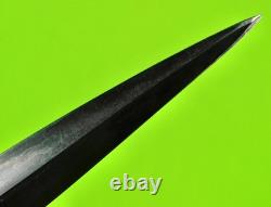 US WW2 Fairbairn Sykes OSS Fighting Knife Stiletto Dagger with Scabbard