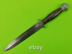 US WW2 Vintage Old Custom Made Fighting Knife Dagger with Sheath