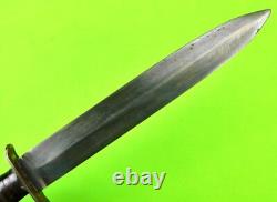 US WW2 Vintage Old Custom Made Fighting Knife Dagger with Sheath