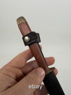 US WW2 WWII CUSTOM HAND MADE THEATER FIGHTING KNIFE DAGGER W Scabbard