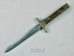 US WW2 WWII Custom Made Handmade Theater Stiletto Small Fighting Knife Dagger
