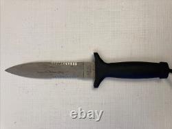 USA Bear MGC Fixed Blade Dagger Knife Blackie Collins Locking Sheath GUC Rare