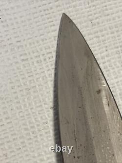 USA Bear MGC Fixed Blade Dagger Knife Blackie Collins Locking Sheath GUC Rare