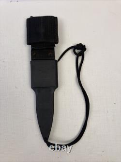 USA Bear MGC Fixed Blade Dagger Knife Blackie Collins Locking Sheath GUC Rare