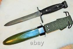 USGI M-7 Unissued Bayonet Knife by General Cutlery with Repro Scabbard GENCUT