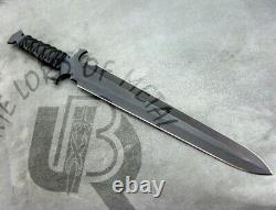 Ubr Custom Handmade 1050 Carbon Steel Sword Dagger Knife With Leather Sheath
