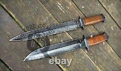 Ubr Custom Handmade 440 Carbon Steel Hunting Dagger And Bowie Knife With Sheath