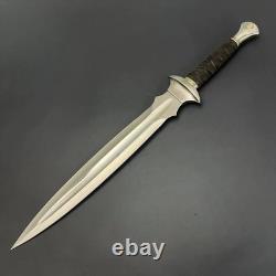 Ubr Custom Handmade D2 Tool Steel Fantasy Dagger Sword With Leather Sheath