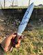 Ubr Custom Handmade D2 Tool Steel Hunting Dagger Knife With Leather Handle