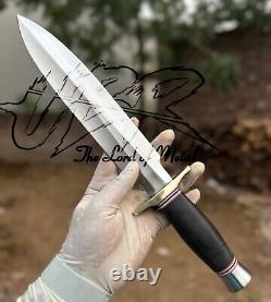 Ubr Custom Handmade D2 Tool Steel Hunting Dagger Knife With Micarta Handle