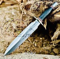 Ubr Custom Handmade D2 Tool Steel Hunting Dagger Knife With Micarta Handle