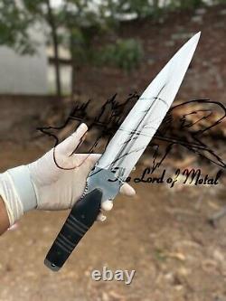 Ubr Custom Handmade D2 Tool Steel Hunting Dagger Knife With Micarta Handle