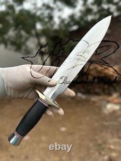 Ubr Custom Handmade D2 Tool Steel Hunting Dagger Knife With Micarta Handle