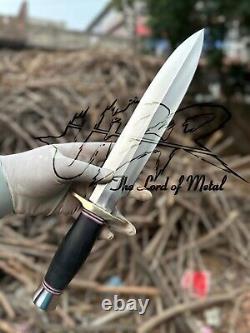 Ubr Custom Handmade D2 Tool Steel Hunting Dagger Knife With Micarta Handle