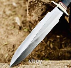 Ubr Custom Handmade D2 Tool Steel Hunting Dagger Knife With Micarta Handle