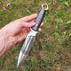 Ubr Custom Handmade D2-tool Steel Hunting Dagger Knife With Leather Sheath