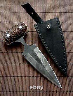 Ubr Custom Handmade D2-tool Steel Hunting Dagger Knife With Stag Horn Handle 2
