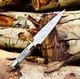 Ubr Custom Handmade High Carbon Steel Hunting Dagger Knife With Hollow Handle