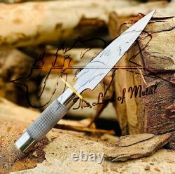 Ubr Custom Handmade High Carbon Steel Hunting Dagger Knife With Hollow Handle
