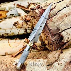 Ubr Custom Handmade High Carbon Steel Hunting Dagger Knife With Hollow Handle