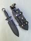 Ubr Custom Handmade High Carbon Steel Hunting Dagger Knife With Leather Sheath