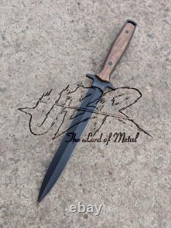 Ubr Custom Handmade High Carbon Steel Hunting Dagger Knife With Leather Sheath