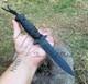 Ubr Custom Handmade High Carbon Steel Hunting Dagger Knife With Leather Sheath