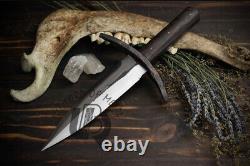 Ubr Custom Handmade High Carbon Steel Hunting Dagger Knife With Leather Sheath