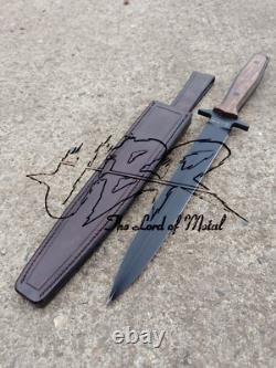 Ubr Custom Handmade High Carbon Steel Hunting Dagger Knife With Leather Sheath