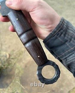 Ubr Custom Handmade High Carbon Steel Hunting Dagger Sword With Wenge Handle