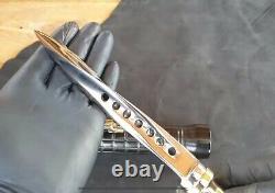 Ubr Custom Handmade High Carbon Steel Hunting Tri Dagger Knife With Steel Cover