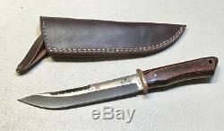 VINTAGE 1980 AL MAR BORDER PATROL SEKI JAPAN FIGHTING DAGGER KNIFE WithSHEATH