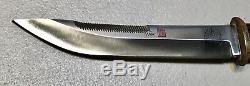 VINTAGE 1980 AL MAR BORDER PATROL SEKI JAPAN FIGHTING DAGGER KNIFE WithSHEATH