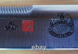 VINTAGE? 1980s AL MAR BORDER PATROL FIGHTING DAGGER KNIFE WithSHEATH