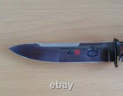 VINTAGE? 1980s AL MAR BORDER PATROL FIGHTING DAGGER KNIFE WithSHEATH