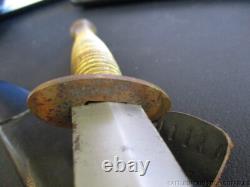 VINTAGE BRITISH BABY 9 FAIRBAIRN SYKES DAGGER STYLE FIGHTING KNIFE With SHEATH