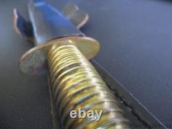 VINTAGE BRITISH BABY 9 FAIRBAIRN SYKES DAGGER STYLE FIGHTING KNIFE With SHEATH