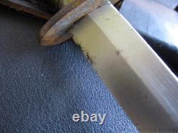 VINTAGE BRITISH BABY 9 FAIRBAIRN SYKES DAGGER STYLE FIGHTING KNIFE With SHEATH