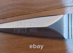 VINTAGE H. G. LONG & Co. HANDCRAFTED OSS 3 LAPEL DAGGER /100 THUMB KNIFE, SHEATH
