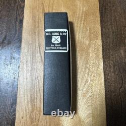 VINTAGE H. G. LONG & Co. HANDCRAFTED OSS 3 LAPEL DAGGER THUMB KNIFE, SHEATH