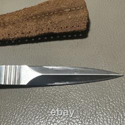 VINTAGE H. G. LONG & Co. HANDCRAFTED OSS 5 LAPEL DAGGER KNIFE, SHEATH