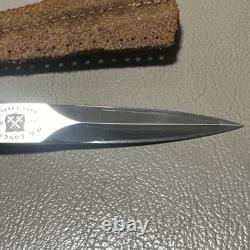 VINTAGE H. G. LONG & Co. HANDCRAFTED OSS 5 LAPEL DAGGER KNIFE, SHEATH