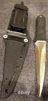 VINTAGE RARE SOG Pentagon SEKI JAPAN Combat Boot Fixed Blade Knife Dagger Kydex