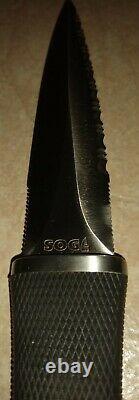 VINTAGE RARE SOG Pentagon SEKI JAPAN Combat Boot Fixed Blade Knife Dagger Kydex