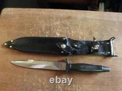 VINTAGE VALOR 416 Dagger Fighting Boot Knife withsheath, Extra Nice