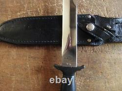 VINTAGE VALOR 416 Dagger Fighting Boot Knife withsheath, Extra Nice