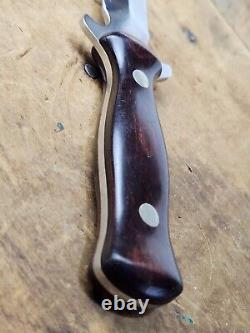 VINTAGE WESTERN W75 HUNTING COMBAT DAGGER BOOT KNIFE with ORIG. SHEATH USA