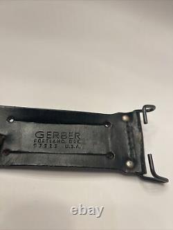 VTG Gerber Mark II Survival 1980 Commando Knife Dagger Serrated & Leather Sheath